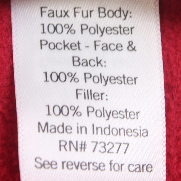 Sonoma Red and Navy Fuzzy Fleece-Lined Zip-Up Jacket Women's Size 2XL