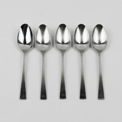 Lot Of 5 Mikasa Lucia (Stainless) Flatware Soup Spoons 7.5" Long