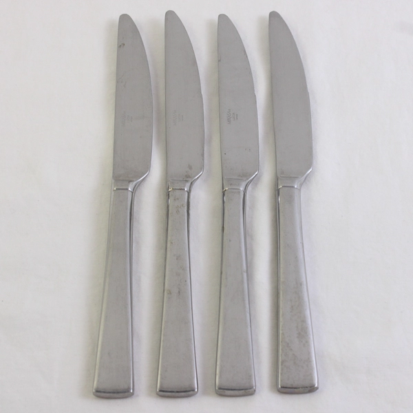 Lot Of 4 Mikasa Lucia (Stainless) Flatware Dinner Knives 9.5" Long