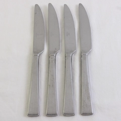 Lot Of 4 Mikasa Lucia (Stainless) Flatware Dinner Knives 9.5" Long