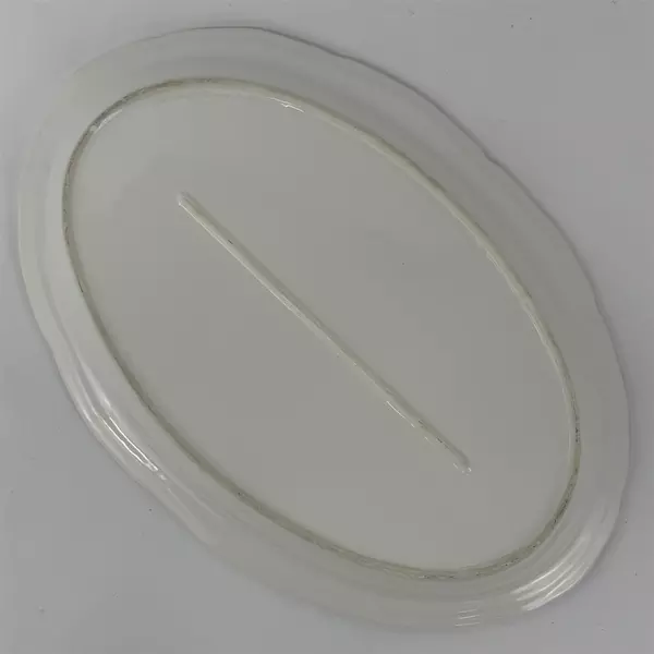 17” Large White Oval Ceramic Serving Platter Made In California USA