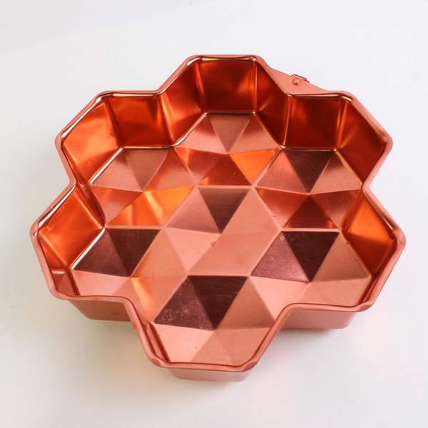 Lot of 2 Lightweight Copper Cake Pans with Hanging Attachment