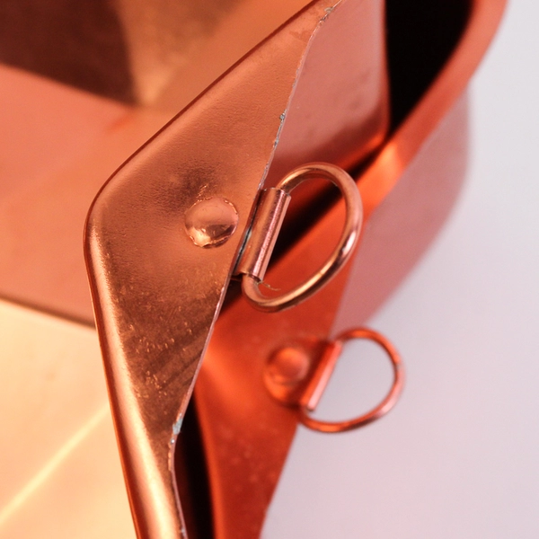 Lot of 2 Lightweight Copper Cake Pans with Hanging Attachment