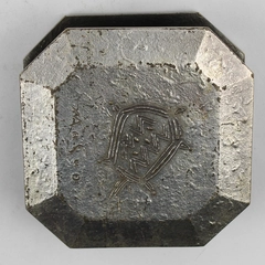 Heavy Myanmar Burmese Metal Letter Holder, Hexangonal Shape Marked Masuo 