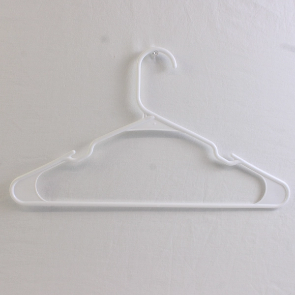 Mixed Lot of 11 White Clothes Hangers 3 Plastic 8 Wire-like Plastic