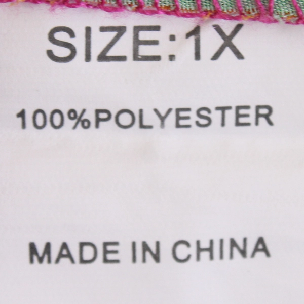 Unbranded Multicolor Long Balloon Sleeve Blouse Women's 1X