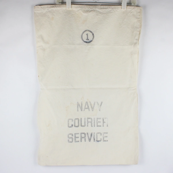 World War II US Navy Courier Service Canvas Bag #1