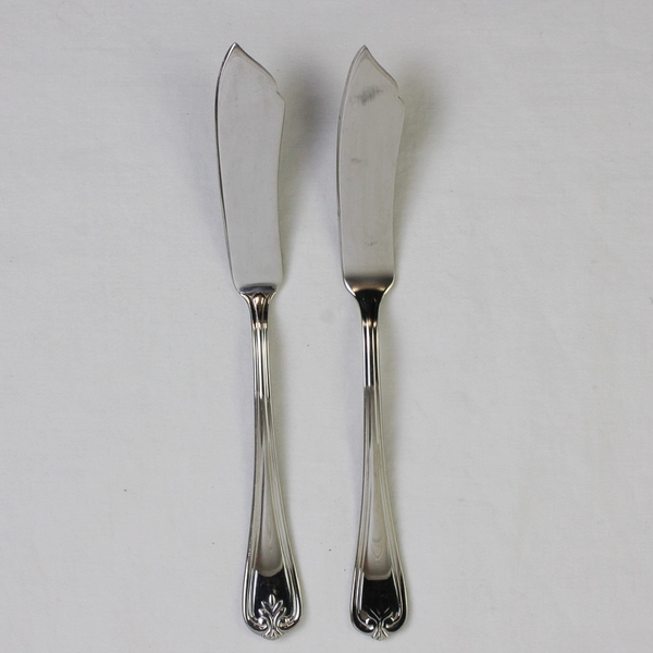Lot of 2 Lenox Butlers Gourmet (Stainless) Flat Handle Master Butter Knife
