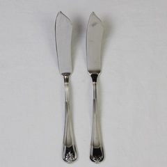 Lot of 2 Lenox Butlers Gourmet (Stainless) Flat Handle Master Butter Knife