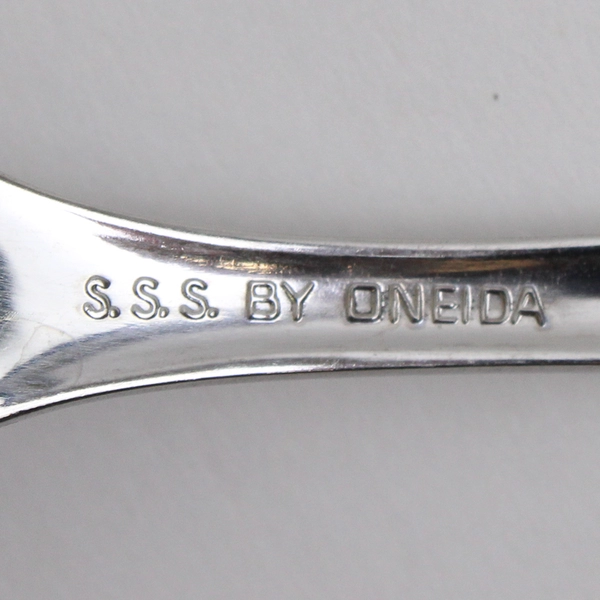 Lot Of 5 Oneida Silver Our Rose (Stainless) Flatware Soup Spoons 7" Long