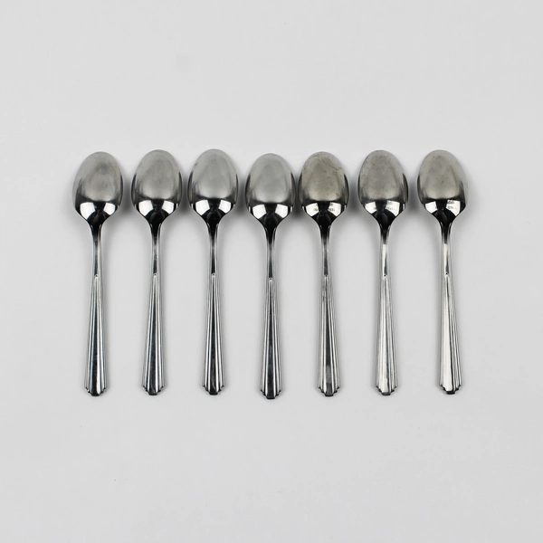 Lot Of 7 Splendide Manhattan (Stainless) Flatware Egg Spoon 5" Long