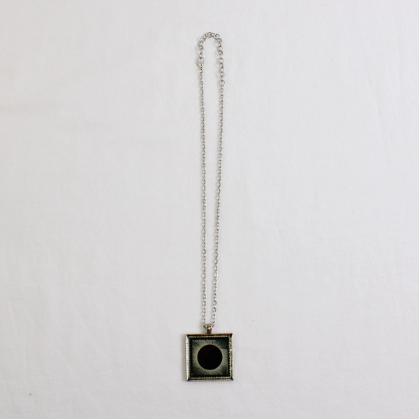 2017 Total Solar Eclipse Forever USA Stamp Pendant 20" Necklace