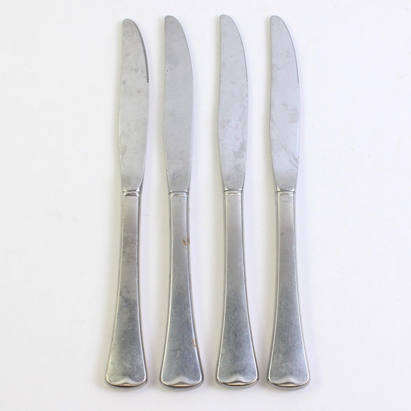 Lot of 4 Oneida American Artistry Modern Hollow Knives Steel Satin Finish