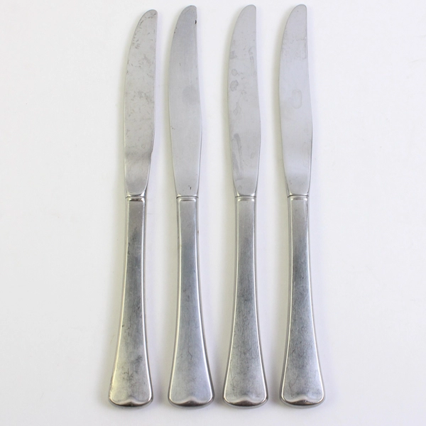 Lot of 4 Oneida American Artistry Modern Hollow Knives Steel Satin Finish