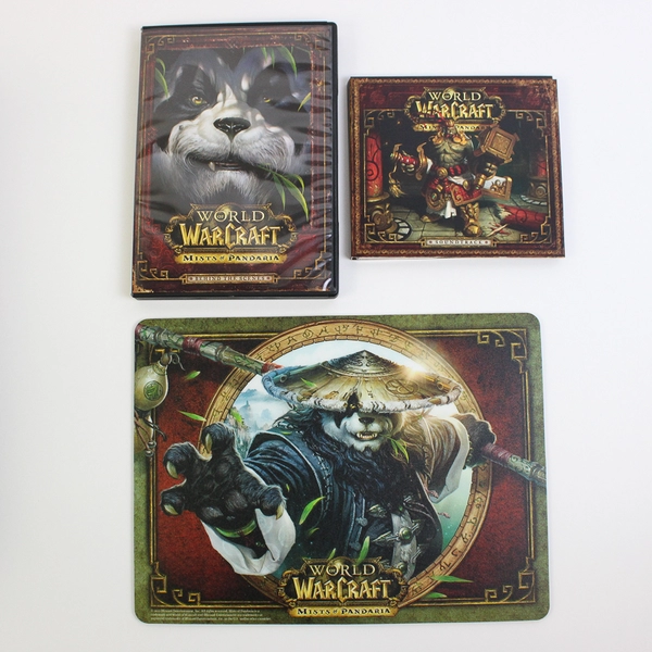 2012 World of Warcraft: Mists of Pandaria Mousepad, DVD, Soundtrack, Box