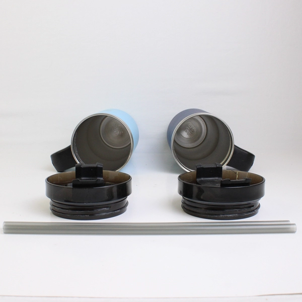 Lot of 2 SUS 304 Stainless Travel Mugs Advertising Marsh McLennan Agency