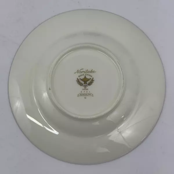 Lot of 3 Noritake Randolph 9721 Bone China Saucers With 2 Coffee Cups