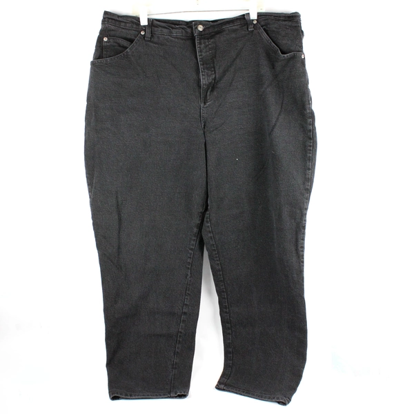 Just My Size 24W Stretch Black Tapered Jeans