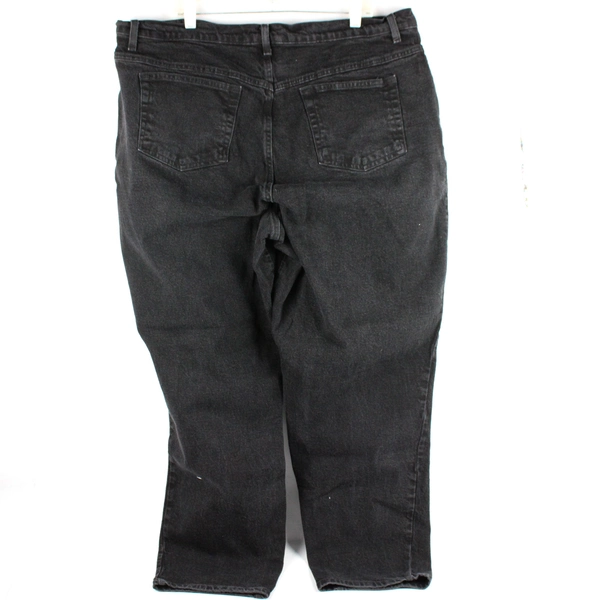 Just My Size 24W Stretch Black Tapered Jeans