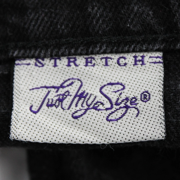 Just My Size 24W Stretch Black Tapered Jeans