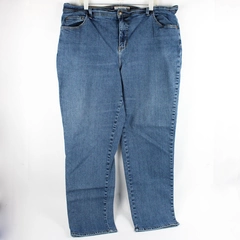 Faded Glory Women's 24W Blue Classic Stretch Tapered Jeans 