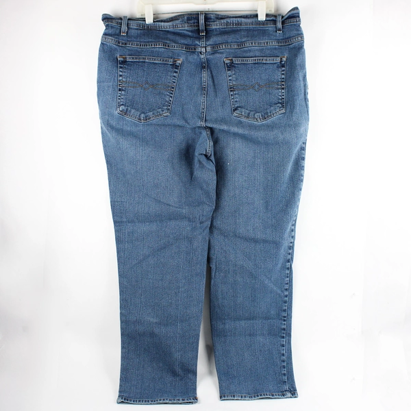 Faded Glory Women's 24W Blue Classic Stretch Tapered Jeans 