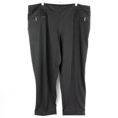 George Women's 3X Black Stretch Pull-On Dress Pant Tapered Leg 22W-24W