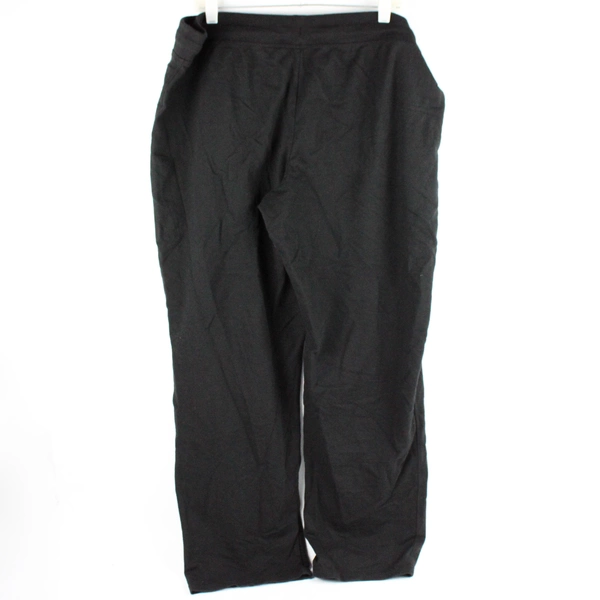 Hanes Women's XXL Black Straight Leg Sweatpants with Drawstring Waist