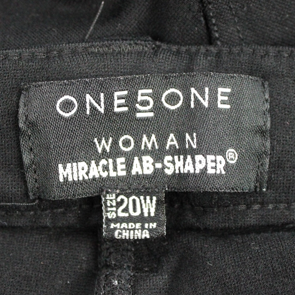 One 5 One Woman 20W Miracle Ab-Shaper Black Stretch Pants 