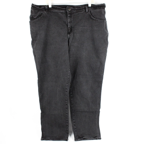 Riders Denim Women's 22W Black High Rise Tapered Leg Jeans