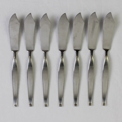Lot of 7 Noritake Fantasy Butter Knives Flatware 18/8 Stainless Steel 