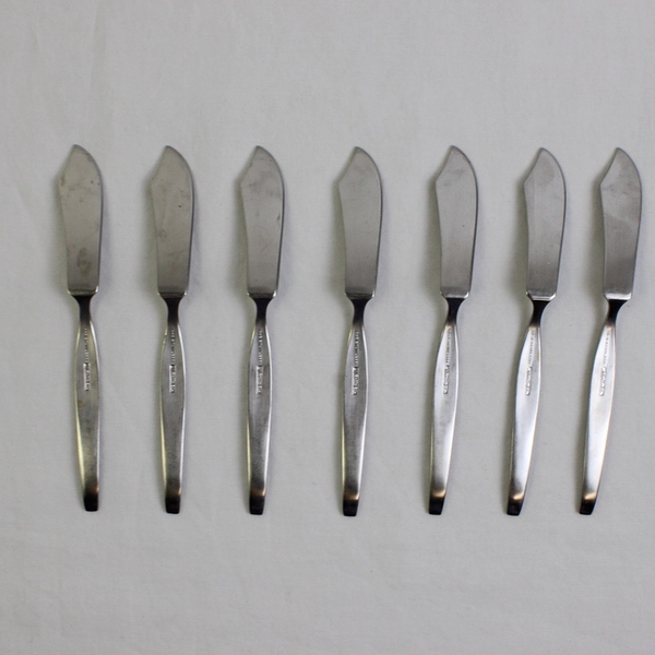 Lot of 7 Noritake Fantasy Butter Knives Flatware 18/8 Stainless Steel 
