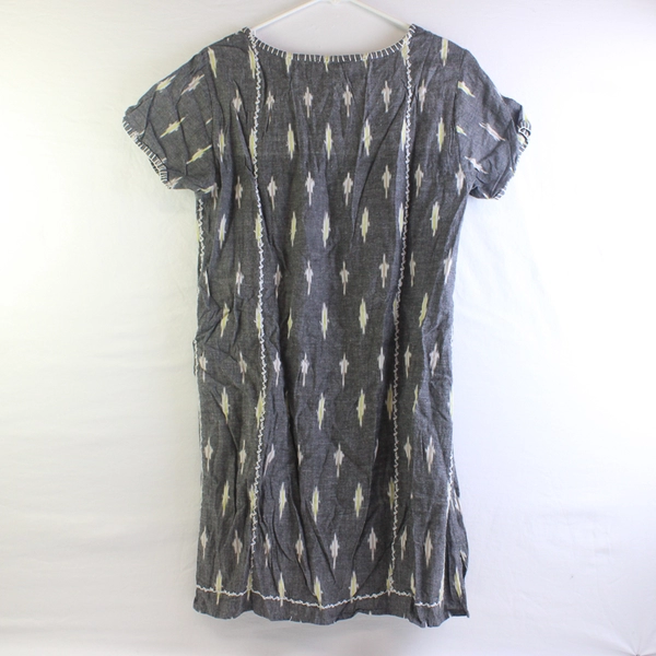 Dylan Women's M Gray 100% Cotton Stitch Detail Shirt-Dress