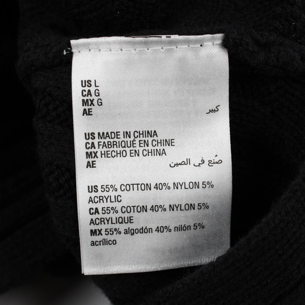 Charter Club Women's L Oversized Black Knit Turtleneck Sweater 