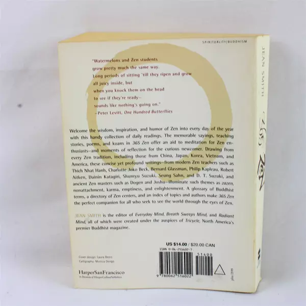 365 Zen Daily Readings Edited by Jean Smith Paperback