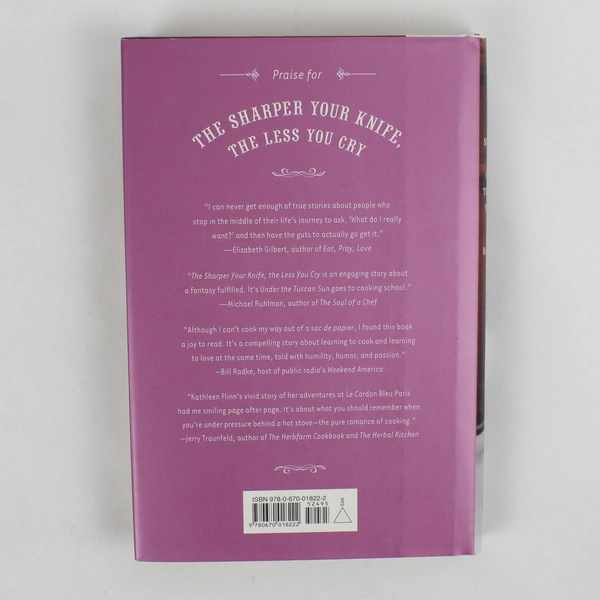 The Sharper Your Knife the Less You Cry by Kathleen Flinn 2007 Memoir HC DJ