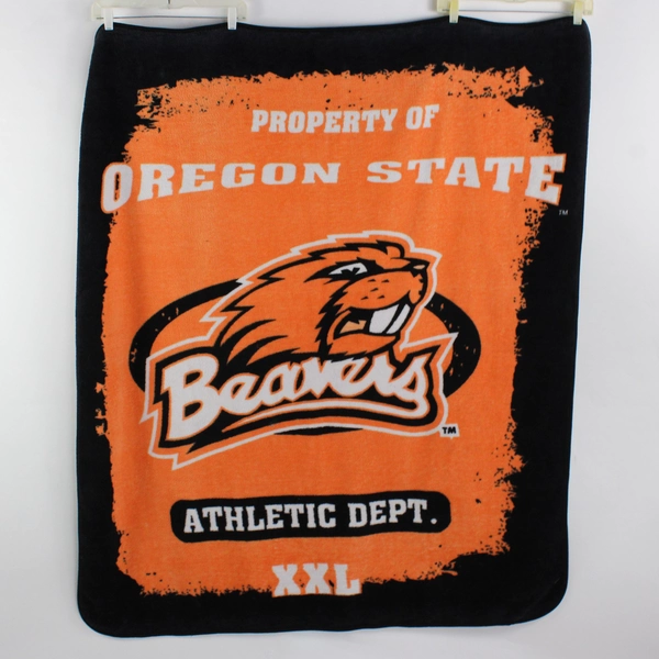 The Northwest OSU Beavers Fleece Throw Blanket Orange/Black 49.5" x 58"