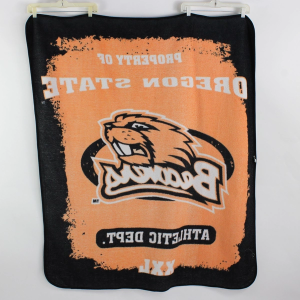 The Northwest OSU Beavers Fleece Throw Blanket Orange/Black 49.5" x 58"