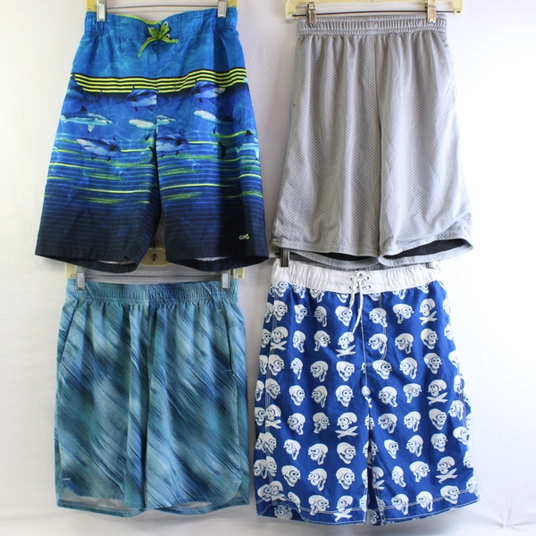 Lot of 4 Multiple Brands Child's 14/16 Basketball and Swim Shorts