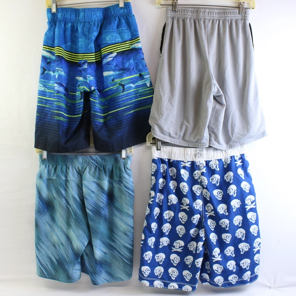 Lot of 4 Multiple Brands Child's 14/16 Basketball and Swim Shorts