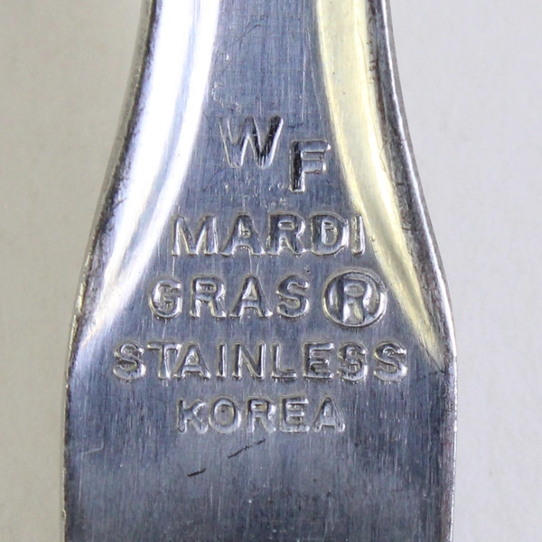 Lot Of 3 Washington Forge Mardi Gras-Navy-Cobalt (Stainless) Forks 1 Serving