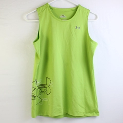 Under Armor Heat Gear Lime Green Athletic Tank Top Women's Size Medium