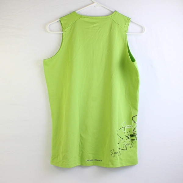 Under Armor Heat Gear Lime Green Athletic Tank Top Women's Size Medium