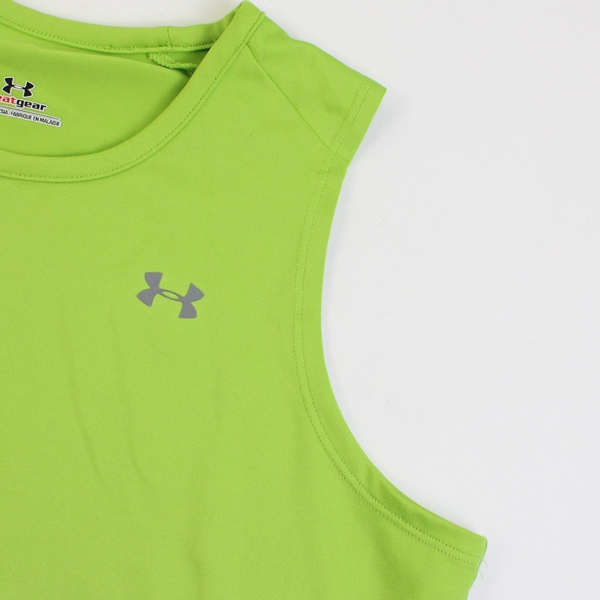 Under Armor Heat Gear Lime Green Athletic Tank Top Women's Size Medium