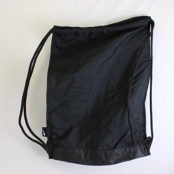 Nike Swoosh Black Drawstring Workout Gym Bag