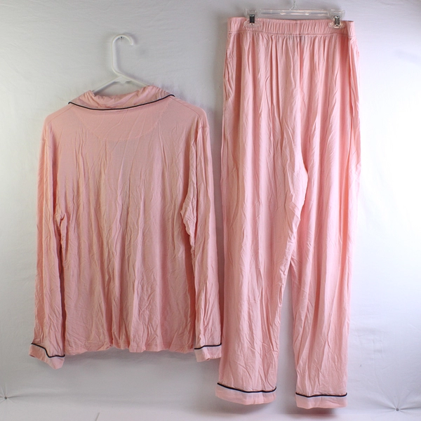 2 Pc Los Angeles Trading Company Pink Wine Lover Pajama Set Women's M/L