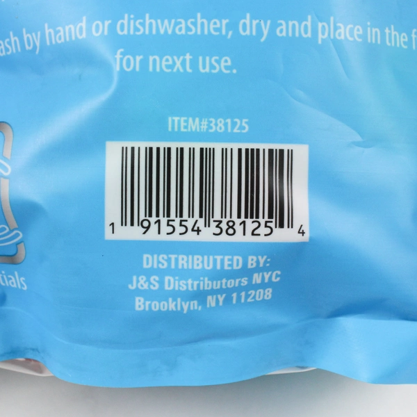 Urban Essentials 56 Colorful Reusable Plastic Ice Cubes With Resealable Bag