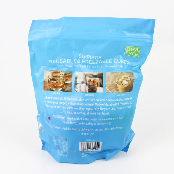 Urban Essentials 35 Out Of 56 Colorful Multicolor Reusable Plastic Ice Cubes