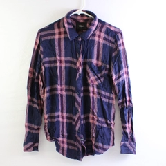  Rails Blue and Red Plaid Button-Up Shirt Women's Size Large