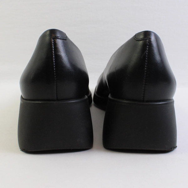 Rockport Solid Black Leather 2" Heeled Square Toed Pump Women's Size 9M